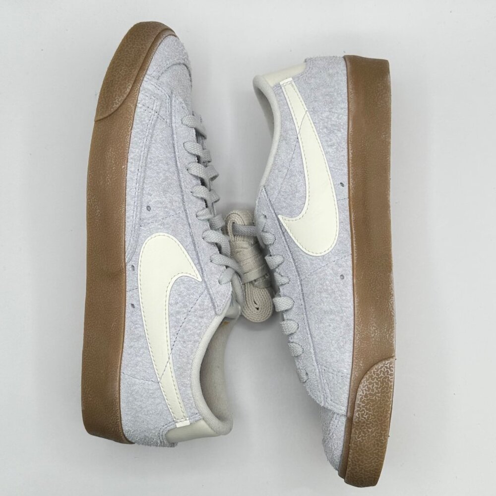Women's Nike Blazer Low '77 Vintage Football Grey Suede Shoes FQ8060‑003 Size 12 - Picture 6 of 8